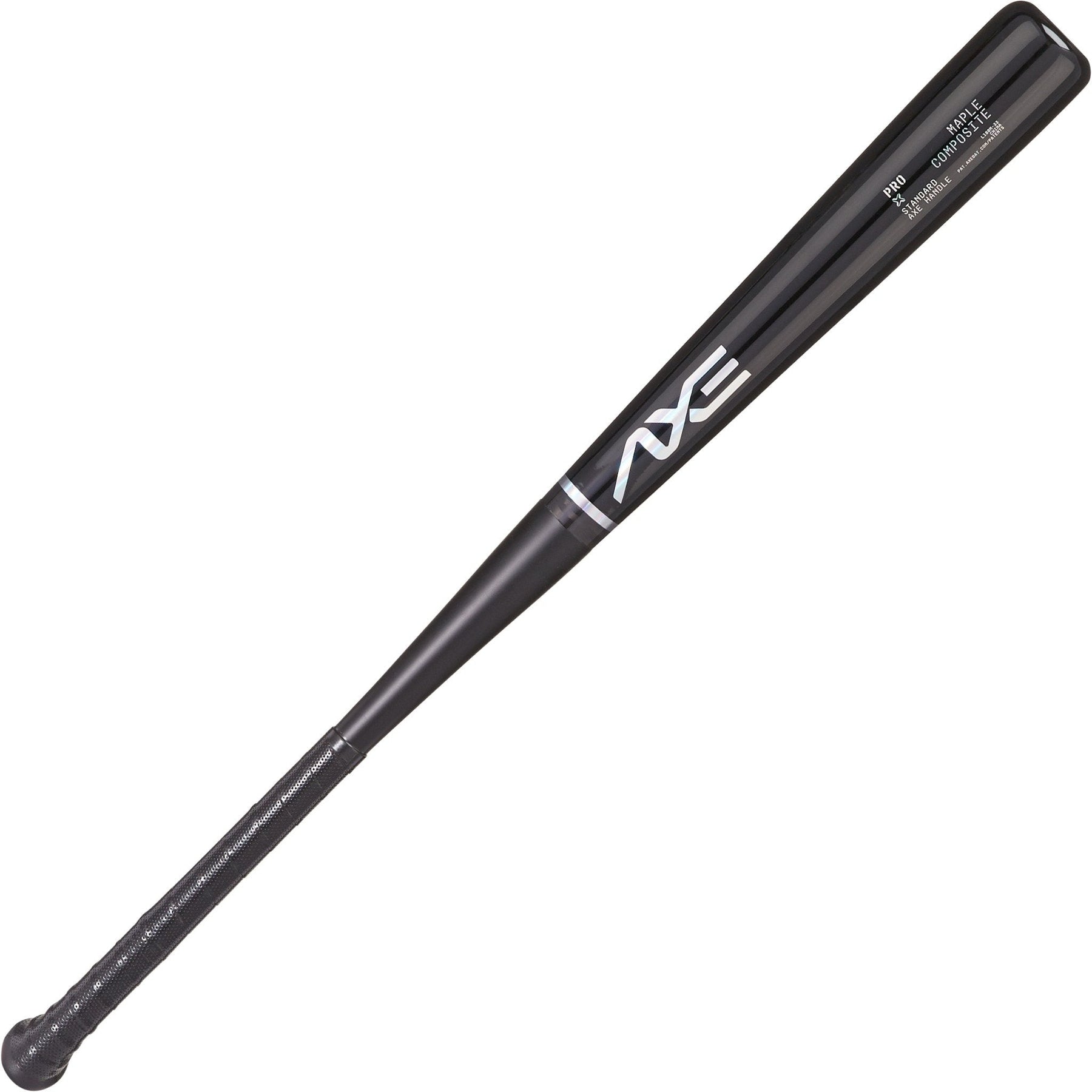 Axe Pro Maple Composite Wood Baseball Bat in Obsidian Black with Axe Handle — wood bat break-in guide featuring the BBCOR-certified maple composite bat at Phenom Elite Baseball