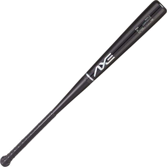 Axe Pro Maple Composite Wood Baseball Bat in Obsidian Black with Axe Handle — wood bat break-in guide featuring the BBCOR-certified maple composite bat at Phenom Elite Baseball