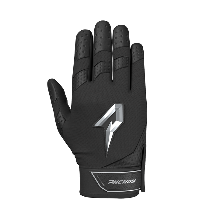 Black Batting Gloves — Quantum Orbit by Phenom Elite