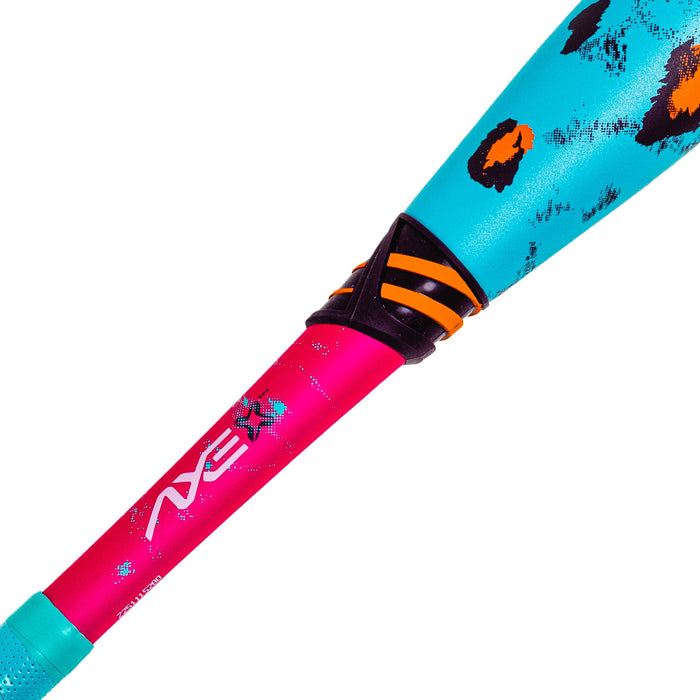 Axe Dabacle Dual Stamp Slowpitch Bat Endloaded Axe Handle — Axe Handle knob detail view