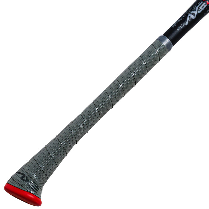Axe Fury Bravo USSSA Slowpitch Bat Endloaded Axe Handle — barrel logo close-up