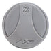 Axe Fury Bravo USSSA Slowpitch Bat 1 oz Endloaded 12” Barrel Flared Handle — barrel logo close-up