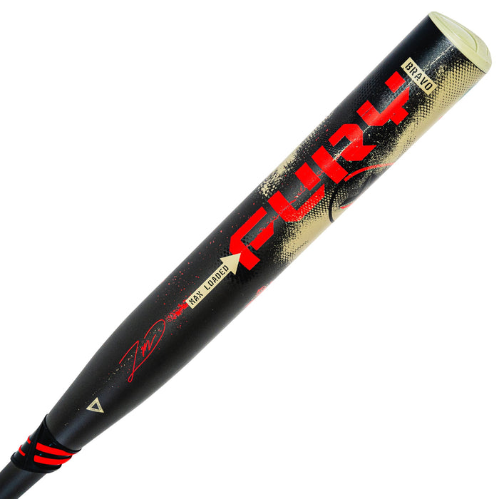 Axe Fury Bravo USSSA Slowpitch Zane Migues Player Edition — endcap detail showing maxload weight