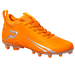 Phenom Elite Quantum Speed 2.0 orange football cleat — outsole and SprintSense TPU traction plate detail