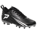 Phenom Elite Quantum Speed 2.0 black football cleat — outsole and SprintSense TPU traction plate detail
