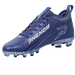Phenom Elite Quantum Speed 2.0 navy football cleat — angled view, low-cut speed silhouette