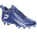 Phenom Elite Quantum Speed 2.0 navy football cleat — outsole and SprintSense TPU traction plate detail