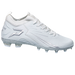 Phenom Elite Quantum Speed 2.0 white football cleat — low-cut speed cleat, side view