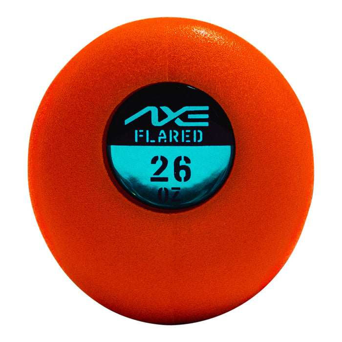 Axe Dabacle Dual Stamp Slowpitch Bat Balanced Flared Handle — neon barrel graphics close-up
