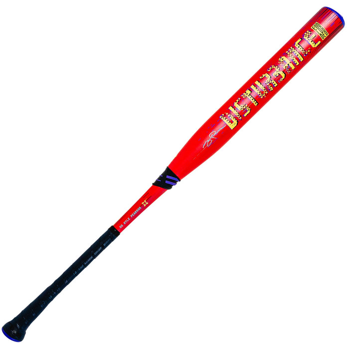 Axe Disturbance SSUSA Slowpitch Bat Kyle Pearson Signature Series, endloaded with Flared Axe Handle, full bat view