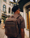 Phenom Elite Heritage genuine leather backpack, vintage coffee finish