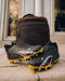 Phenom Elite Heritage Leather Backpack in distressed coffee leather