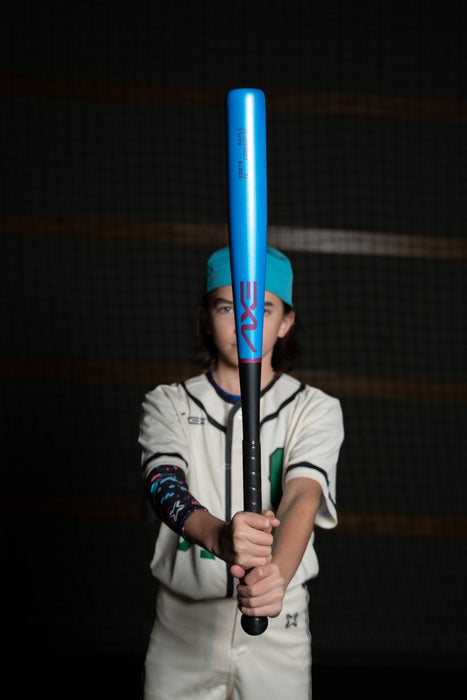 Axe Youth Pro Maple Composite Wood Baseball Bat -5 Aqua Strike — colorway close-up