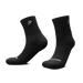Phenom Elite Quantum Knit padded quarter socks — black, performance baseball and softball socks