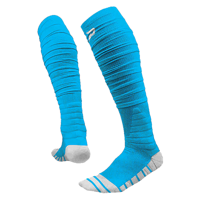 Phenom Elite Quantum Knit extra-long padded scrunch socks — grey, performance baseball socks