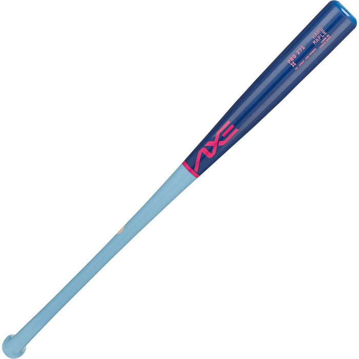 Axe Pro Series Maple Wood Baseball Bat SPD 271 turn in Velvet Sky with Axe Handle, pro maple bat, full bat view