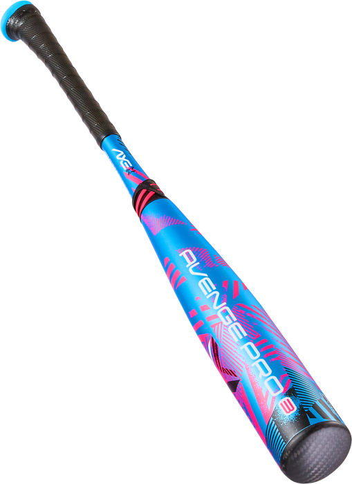 Axe Avenge Pro 3 USA Baseball Bat -10 Standard Handle — barrel logo and graphics close-up