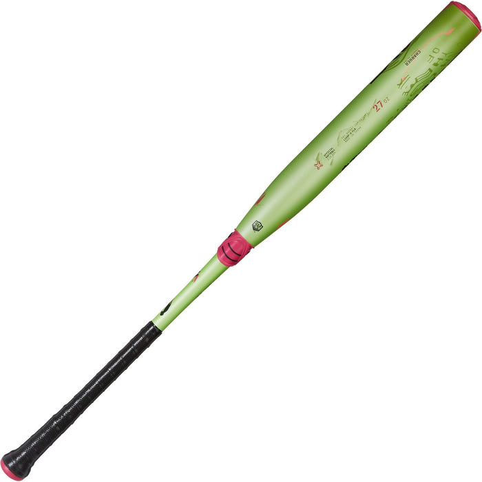 Axe Disturbance USA Slowpitch Softball Bat Endloaded Flared Handle — Flared knob detail view