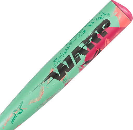 Axe WARP USSSA Baseball Bat -8 with Axe Handle — barrel detail, ShieldBoost composite