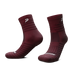 Phenom Elite Quantum Knit padded quarter socks — maroon, performance baseball and softball socks