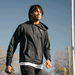 Phenom Elite Baseball Nano Fleece short sleeve performance hoodie — lifestyle on-model view