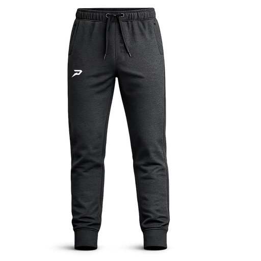 Phenom Elite Baseball Nano Fleece Performance Joggers — heather black, brushed-fleece youth and adult joggers with tapered fit