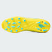 Phenom Elite SpongeBob cleat — detailed view of yellow upper and cartoon graphics
