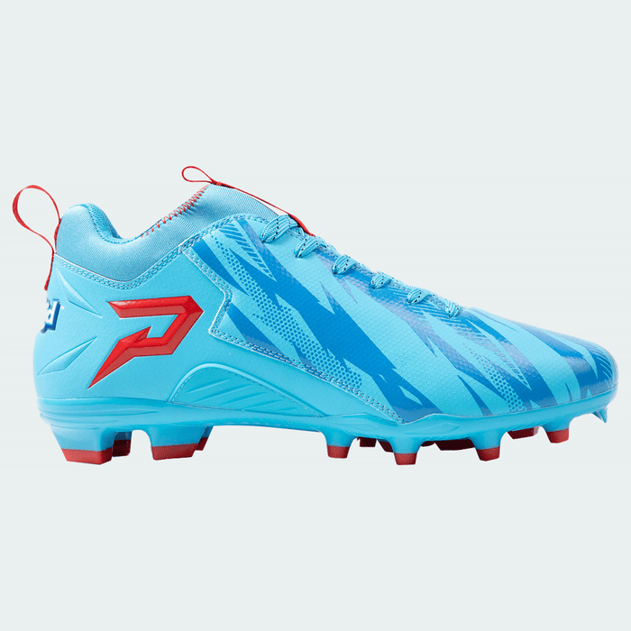 Phenom Elite Kool-Aid Mixed Berry cleat — detail close-up of upper