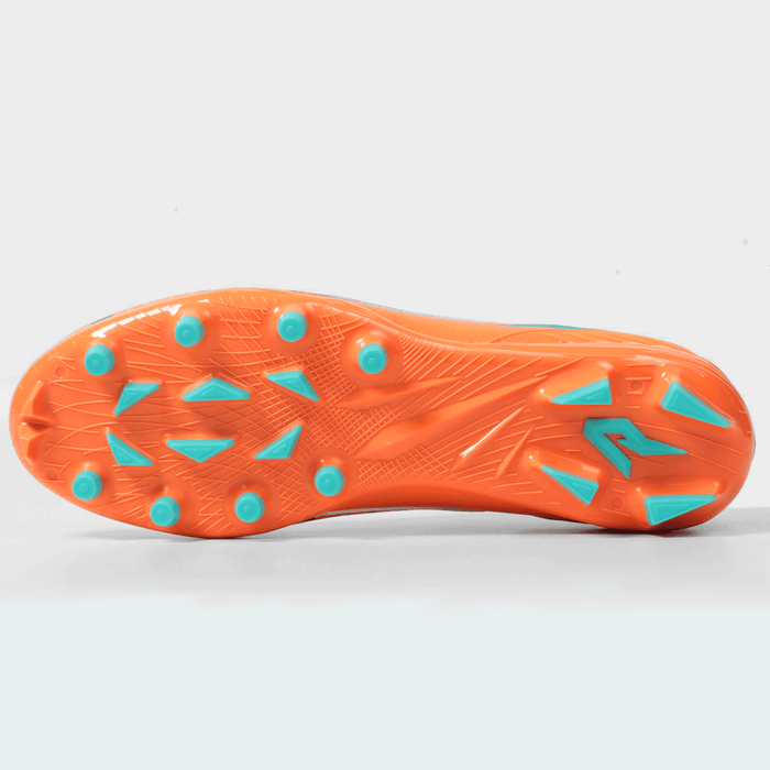 Phenom Elite Flintstones Bedrock Blitz cleat — outsole and TPU traction plate detail