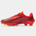 Phenom Elite Quantum Carbon Red Leopard cleat — inside view of low-cut upper