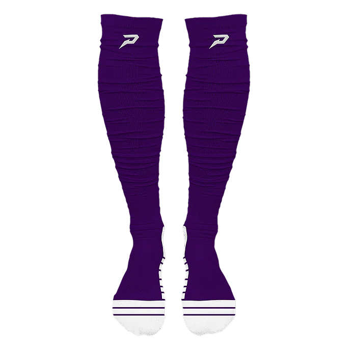 Phenom Elite Quantum Knit extra-long padded scrunch socks — team colors lineup