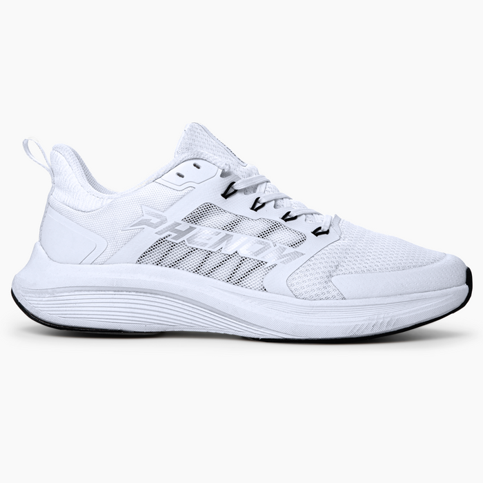 Phenom Elite Quantum Pulse training shoe — lateral side view showing Phenom wordmark
