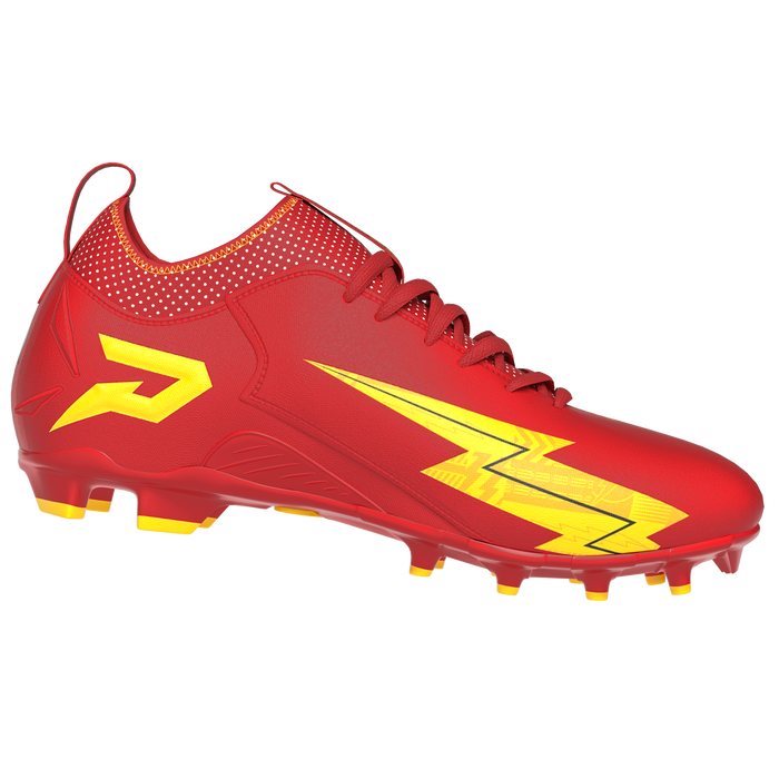 Phenom Elite The Flash cleat — alternate side view with lightning bolt detail