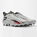Phenom Elite Warhawk low-cut speed cleat — heather grey aviation colorway, side view of both shoes