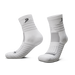 Phenom Elite Quantum Knit padded quarter socks — white performance baseball and softball socks, side view