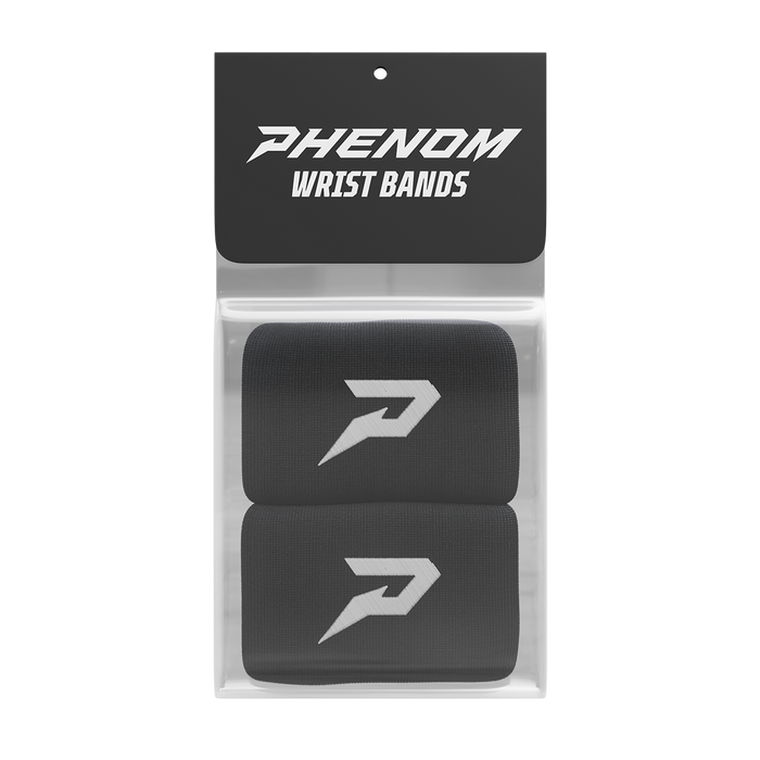 Phenom Elite Quantum Knit wrist bands — black pair