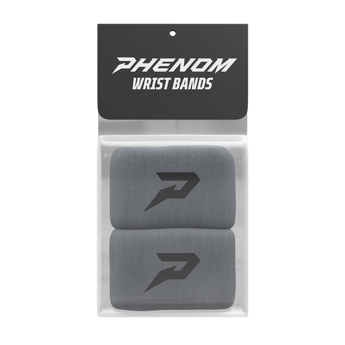 Phenom Elite Quantum Knit wrist bands — grey pair