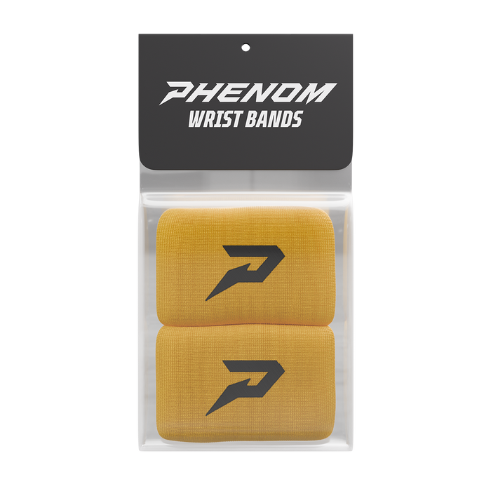 Phenom Elite Quantum Knit wrist bands — yellow pair