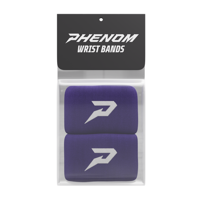 Phenom Elite Quantum Knit wrist bands — team colors lineup