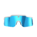 Phenom Focus Performance Sunglasses — Ice Hornet white red and blue DeSean Jackson signature wraparound athletic sunglasses, side profile