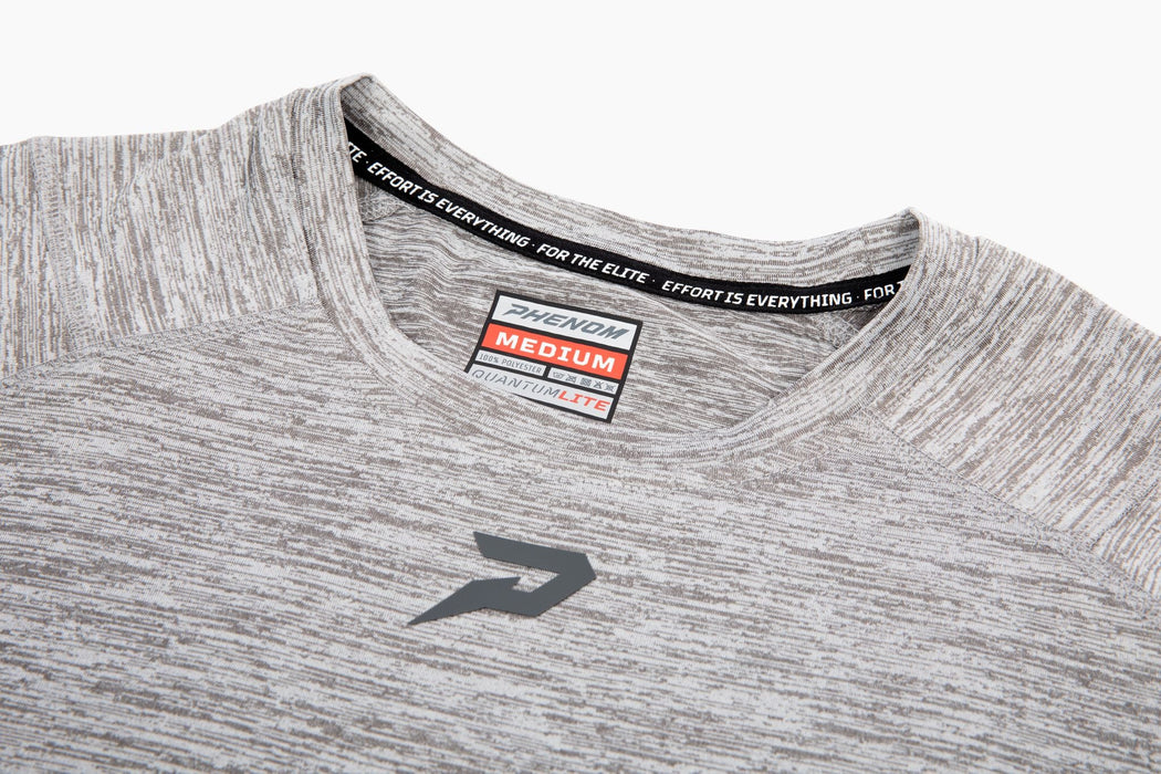 Quantum Lite Raglan Performance Tee - Heather Grey